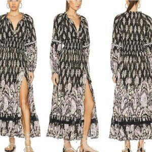 HEMANT & NANDITA Black and White Maxi Dress